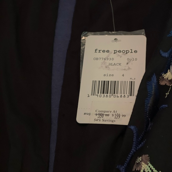 Free people gypsy floral embroidered jumpsuit - Picture 4 of 4